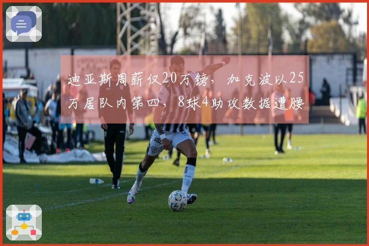 迪亚斯周薪仅20万镑，加克波以25万居队内第四，8球4助攻数据遭腰斩